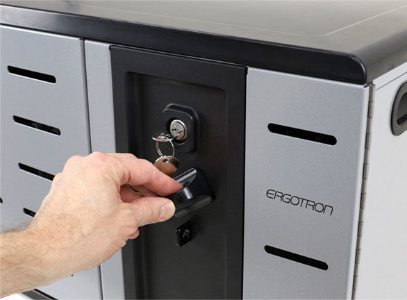 Ergotron ZIP12 Armadio per la gestione dei dispositivi portatili Nero, Grigio