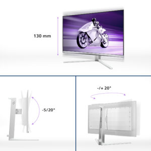 Philips Evnia 8000 27M2N8500/00 Monitor PC 67,3 cm (26.5") 2560 x 1440 Pixel Quad HD QD-OLED Bianco
