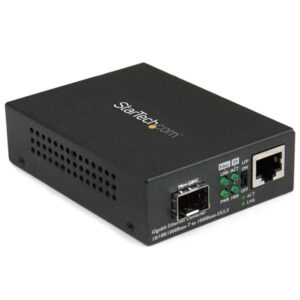 StarTech.com Convertitore multimediale Gigabit Ethernet a Fibra con slot SFP aperto 10/100/1000 immagine principale StarTech.com Convertitore multimediale Gigabit Ethernet a Fibra con slot SFP aperto 10/100/1000