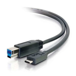 C2G USB 3.0, C - Standard B, 3m cavo USB USB 3.2 Gen 1 (3.1 Gen 1) USB C USB B Nero