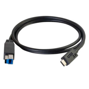 C2G USB 3.0, C - Standard B, 3m cavo USB USB 3.2 Gen 1 (3.1 Gen 1) USB C USB B Nero