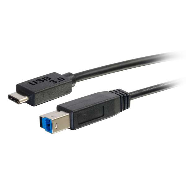 C2G USB 3.0, C - Standard B, 3m cavo USB USB 3.2 Gen 1 (3.1 Gen 1) USB C USB B Nero