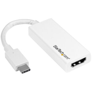 StarTech.com Adattatore video USB-C a HDMI - M/F - Ultra HD 4K - Bianco immagine principale StarTech.com Adattatore video USB-C a HDMI - M/F - Ultra HD 4K - Bianco