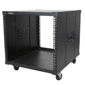 StarTech.com Server Rack a 4 Montanti 9U Open Frame, Armadio Rack di Rete 19"con Ruote, Piccolo Rack Server per spazi ristretti in casa/ufficio, Quadro Rack per apparecchiature AV/Dati/IT, Conforme TAA immagine principale StarTech.com Server Rack a 4 Montanti 9U Open Frame, Armadio Rack di Rete 19"con Ruote, Piccolo Rack Server per spazi ristretti in casa/ufficio, Quadro Rack per apparecchiature AV/Dati/IT, Conforme TAA