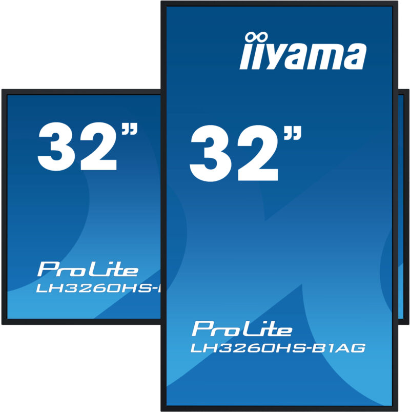 iiyama LH3260HS-B1AG visualizzatore di messaggi Pannello A digitale 80 cm (31.5") LED Wi-Fi 500 cd/m² Full HD Nero Processore integrato Android 11 24/7