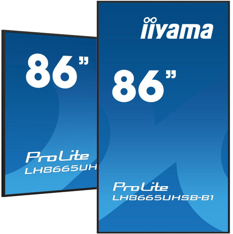 iiyama LH8665UHSB-B1 visualizzatore di messaggi Design chiosco 2,18 m (86") LED Wi-Fi 800 cd/m² 4K Ultra HD Nero Processore integrato Android 11 24/7