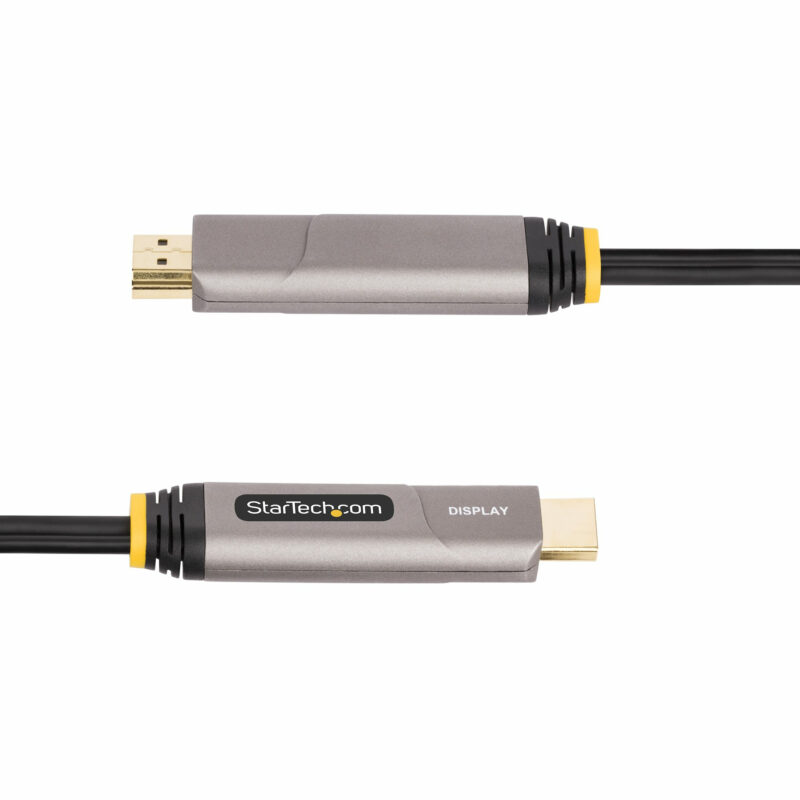 StarTech.com Cavo ottico attivo (AOC) da USB-C a HDMI 2.0 da 15,2 m, 4K 60 Hz, con classificazione CL3, cavo adattatore da USB Type-C a HDMI Unidirezionale immagine gallery 5 StarTech.com Cavo ottico attivo (AOC) da USB-C a HDMI 2.0 da 15,2 m, 4K 60 Hz, con classificazione CL3, cavo adattatore da USB Type-C a HDMI Unidirezionale