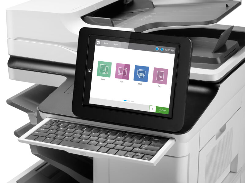 HP LaserJet Enterprise Flow M636z Wireless Multifunction Bianco e nero Stampante, Fotocopiatrice, scanner; Fronte/retro