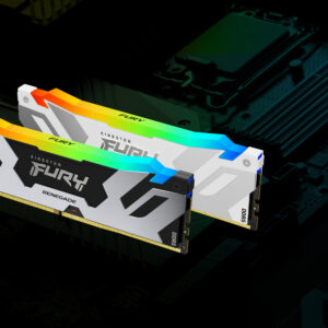 Kingston Technology FURY 32GB 6400MT/s DDR5 CL32 DIMM (Kit da 2) Renegade RGB Bianco XMP