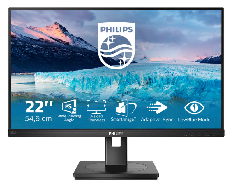 Philips S Line 222S1AE/00 Monitor PC 54,6 cm (21.5") 1920 x 1080 Pixel Full HD LCD Nero immagine principale Philips S Line 222S1AE/00 Monitor PC 54,6 cm (21.5") 1920 x 1080 Pixel Full HD LCD Nero