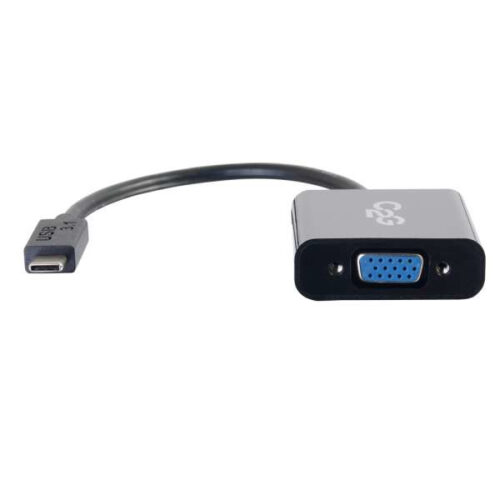 C2G USB3.1-C/VGA adattatore grafico USB 1920 x 1200 Pixel Nero