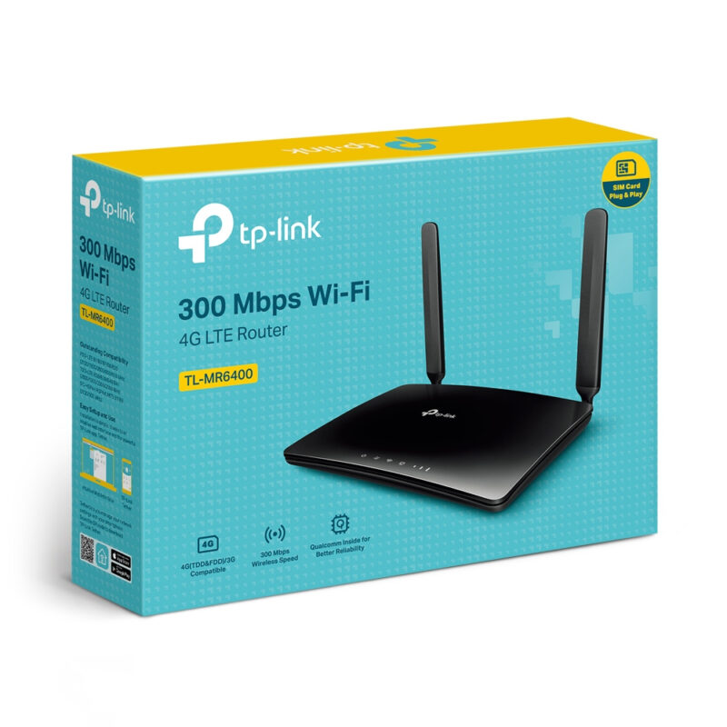 TP-Link TL-MR6400 router wireless Fast Ethernet Banda singola (2.4 GHz) 4G Nero immagine gallery 4 TP-Link TL-MR6400 router wireless Fast Ethernet Banda singola (2.4 GHz) 4G Nero