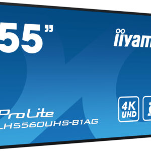 iiyama LH5560UHS-B1AG visualizzatore di messaggi Pannello A digitale 139,7 cm (55") LED Wi-Fi 500 cd/m² 4K Ultra HD Nero Processore integrato Android 11 24/7 immagine gallery 4 iiyama LH5560UHS-B1AG visualizzatore di messaggi Pannello A digitale 139,7 cm (55") LED Wi-Fi 500 cd/m² 4K Ultra HD Nero Processore integrato Android 11 24/7