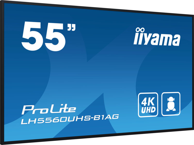 iiyama LH5560UHS-B1AG visualizzatore di messaggi Pannello A digitale 139,7 cm (55") LED Wi-Fi 500 cd/m² 4K Ultra HD Nero Processore integrato Android 11 24/7 immagine gallery 4 iiyama LH5560UHS-B1AG visualizzatore di messaggi Pannello A digitale 139,7 cm (55") LED Wi-Fi 500 cd/m² 4K Ultra HD Nero Processore integrato Android 11 24/7