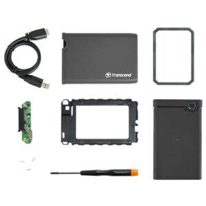 Transcend TS0GSJ25CK3 contenitore di unità di archiviazione Box esterno HDD/SSD Grigio 2.5"