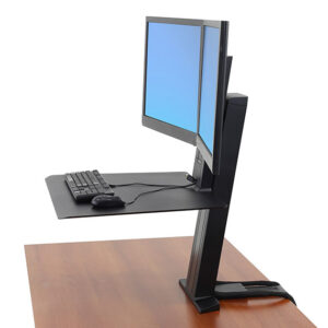 Ergotron WorkFit SR 61 cm (24") Scrivania Nero
