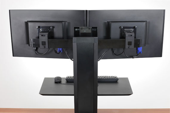 Ergotron WorkFit SR 61 cm (24") Scrivania Nero