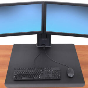 Ergotron WorkFit SR 61 cm (24") Scrivania Nero