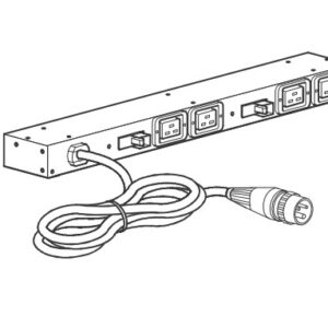 APC AP6032A unità di distribuzione dell'energia (PDU) 4 presa(e) AC 0U/1U Nero