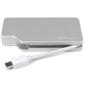 StarTech.com Adattatore Audio/Video da Viaggio 3 in 1 - Mini DisplayPort a VGA, DVI o HDMI - in Alluminio - 4K immagine gallery 3 StarTech.com Adattatore Audio/Video da Viaggio 3 in 1 - Mini DisplayPort a VGA, DVI o HDMI - in Alluminio - 4K
