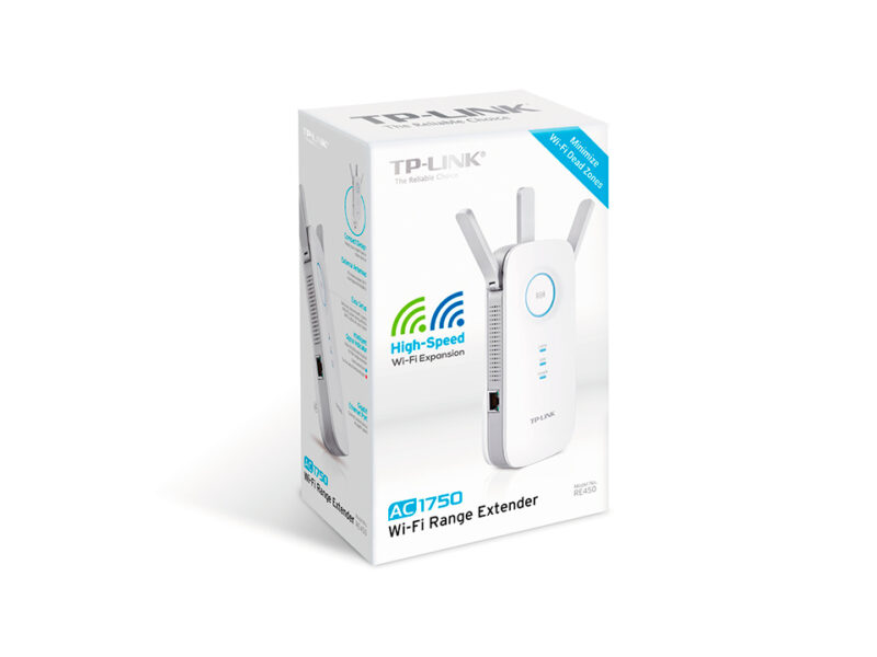 TP-Link RE450 moltiplicatore di rete Trasmettitore di rete Bianco 10, 100, 1000 Mbit/s