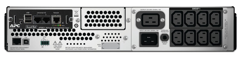 APC Smart-UPS 2200VA gruppo di continuità (UPS) A linea interattiva 2,2 kVA 1980 W 9 presa(e) AC immagine gallery 2 APC Smart-UPS 2200VA gruppo di continuità (UPS) A linea interattiva 2,2 kVA 1980 W 9 presa(e) AC
