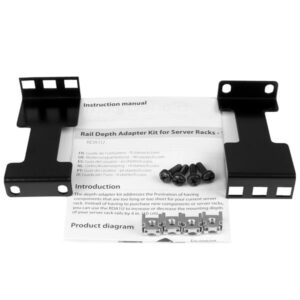 StarTech.com Kit adattatore profondità guide per server rack - 1U immagine gallery 5 StarTech.com Kit adattatore profondità guide per server rack - 1U