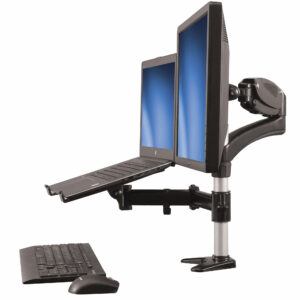 StarTech.com Supporto per singolo Monitor con base per portatile ad altezza regolabile One Touch immagine principale StarTech.com Supporto per singolo Monitor con base per portatile ad altezza regolabile One Touch