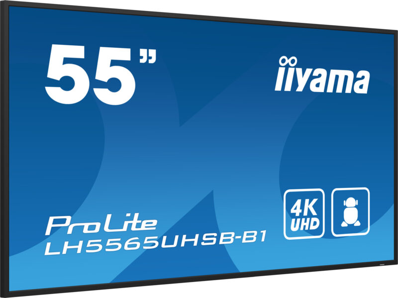 iiyama LH5565UHSB-B1 visualizzatore di messaggi Design chiosco 138,7 cm (54.6") LED Wi-Fi 800 cd/m² 4K Ultra HD Nero Processore integrato Android 11 24/7 immagine gallery 4 iiyama LH5565UHSB-B1 visualizzatore di messaggi Design chiosco 138,7 cm (54.6") LED Wi-Fi 800 cd/m² 4K Ultra HD Nero Processore integrato Android 11 24/7