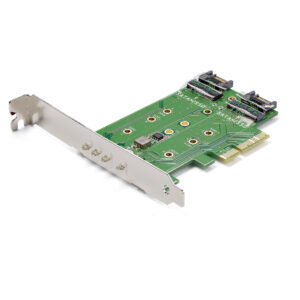 StarTech.com Adattatore SSD M.2 NGFF a 3 porte - 1x M.2 PCIe ( NVMe) , 2x M.2 SATA III M.2 - PCIe 3.0 immagine principale StarTech.com Adattatore SSD M.2 NGFF a 3 porte - 1x M.2 PCIe ( NVMe) , 2x M.2 SATA III M.2 - PCIe 3.0