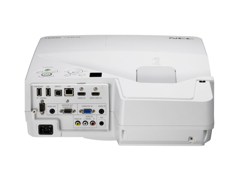 NEC UM301Wi Proiettore a raggio ultra corto 3000 ANSI lumen 3LCD WXGA (1280x800) Bianco