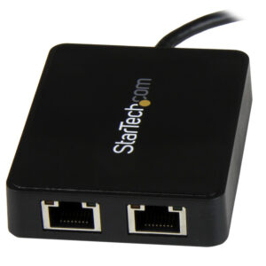 StarTech.com Adattatore di Rete USB-C a doppia uscita Ethernet Gigabit con porta USB tipo-A immagine gallery 2 StarTech.com Adattatore di Rete USB-C a doppia uscita Ethernet Gigabit con porta USB tipo-A