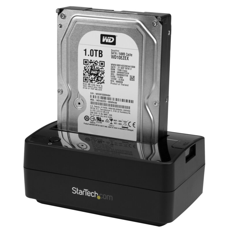 StarTech.com Docking Station per Hard Disk a Singolo Slot - Dock USB 3.1 (10 Gbps)/eSATA per Hard Drive HDD/SSD Esterno SATA III da 2,5/3,5" - Dock Station per Disco Rigido con Carica dall'Alto immagine gallery 6 StarTech.com Docking Station per Hard Disk a Singolo Slot - Dock USB 3.1 (10 Gbps)/eSATA per Hard Drive HDD/SSD Esterno SATA III da 2,5/3,5" - Dock Station per Disco Rigido con Carica dall'Alto