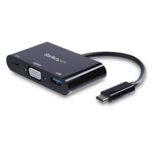 StarTech.com Adattatore Multifunzione USB-C a VGA con porta USB-A e Power Delivery immagine principale StarTech.com Adattatore Multifunzione USB-C a VGA con porta USB-A e Power Delivery