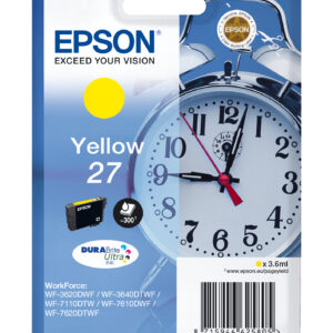Epson Alarm clock Cartuccia Sveglia Giallo Inchiostri DURABrite Ultra 27