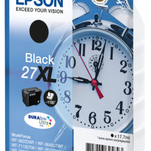 Epson Alarm clock Cartuccia Sveglia Nero Inchiostri DURABrite Ultra 27XL