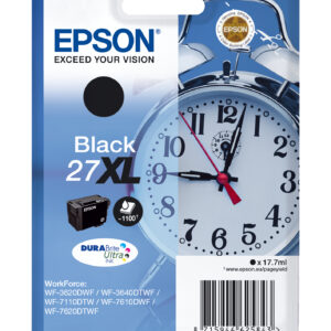 Epson Alarm clock Cartuccia Sveglia Nero Inchiostri DURABrite Ultra 27XL