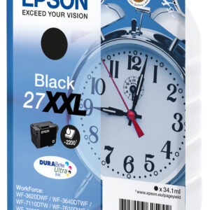 Epson Alarm clock Cartuccia Sveglia Nero Inchiostri DURABrite Ultra 27XXL
