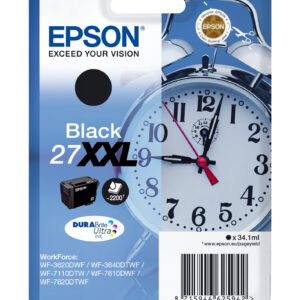 Epson Alarm clock Cartuccia Sveglia Nero Inchiostri DURABrite Ultra 27XXL