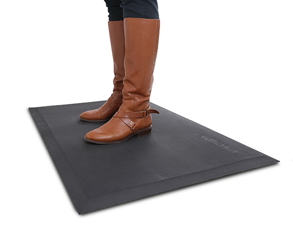 Ergotron Neo-Flex Floor Mat Tappetino di gomma Interno/esterno Rettangolare Nero