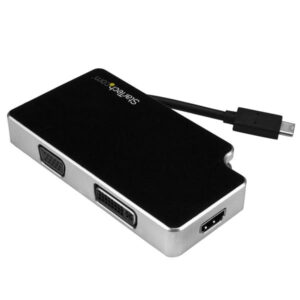StarTech.com Adattatore da Viaggio Audio/Video 3 in 1 - USB-C a VGA, DVI o HDMI - 4K immagine principale StarTech.com Adattatore da Viaggio Audio/Video 3 in 1 - USB-C a VGA, DVI o HDMI - 4K