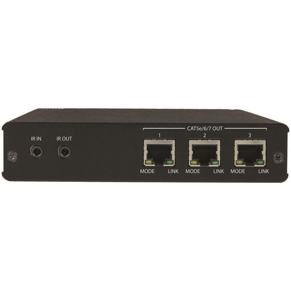 StarTech.com Kit extender HDBaseT a 3 porte con 3 Ricevitori - Splitter HDMI 1x3 via Cat5 - fino a 4K