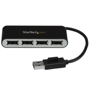 StarTech.com Hub USB 2.0 portatile a 4 porte con cavo integrato - Perno e Concentratore USB compatto - Mini Hub USB2.0 immagine principale StarTech.com Hub USB 2.0 portatile a 4 porte con cavo integrato - Perno e Concentratore USB compatto - Mini Hub USB2.0