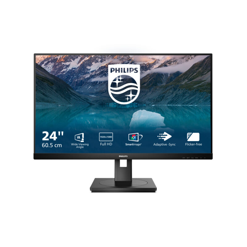 Philips S Line 242S9JML/00 LED display 61 cm (24") 1920 x 1080 Pixel Full HD LCD Nero immagine principale Philips S Line 242S9JML/00 LED display 61 cm (24") 1920 x 1080 Pixel Full HD LCD Nero