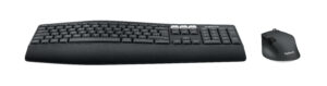 Logitech 920-008221 tastiera Mouse incluso Universale RF senza fili + Bluetooth QWERTZ Tedesco Nero immagine principale Logitech 920-008221 tastiera Mouse incluso Universale RF senza fili + Bluetooth QWERTZ Tedesco Nero