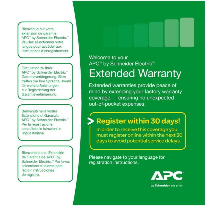 APC Service Pack - Estensione di garanzia 3 anni