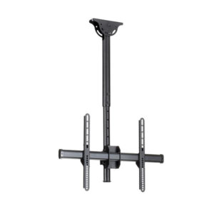 StarTech.com Supporto a soffitto per TV - Staffa per TV con asta telescopica corta egolabile - Inclinabile / girevole - Staffa VESA universale per schermo singolo da 32" a 75"