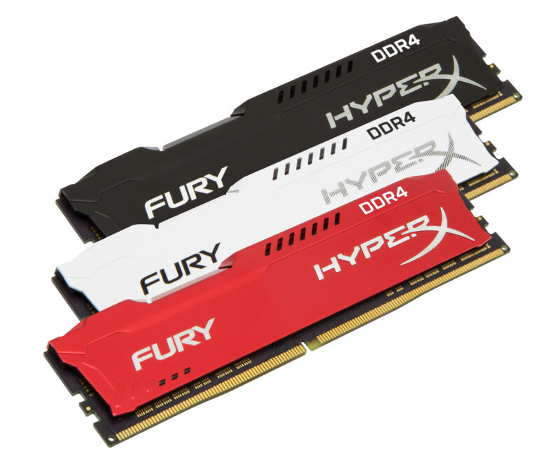 HyperX FURY White 16GB DDR4 2400MHz Kit memoria 2 x 8 GB