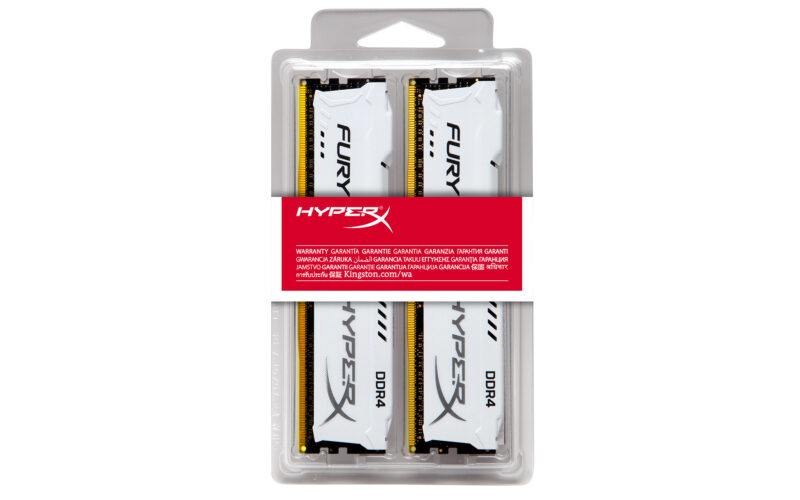 HyperX FURY White 16GB DDR4 2400MHz Kit memoria 2 x 8 GB