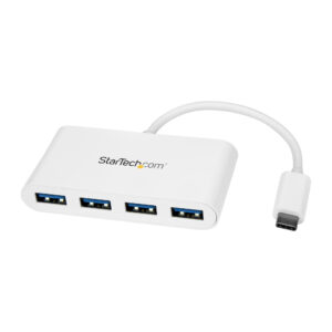 StarTech.com Hub USB-C a 4 porte USB 3.0 - USB-C a 4x USB-A - Alimentato via bus - Bianco immagine principale StarTech.com Hub USB-C a 4 porte USB 3.0 - USB-C a 4x USB-A - Alimentato via bus - Bianco